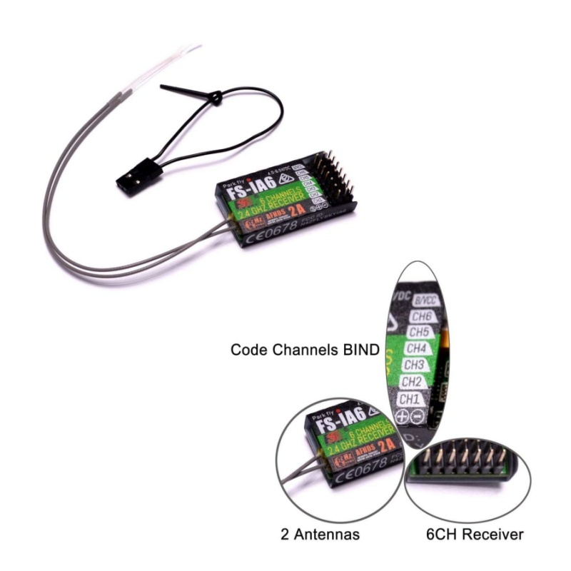 Flysky FS-IA6 Receiver 6CH Dua - огляд і ціна Drone Racing Battery