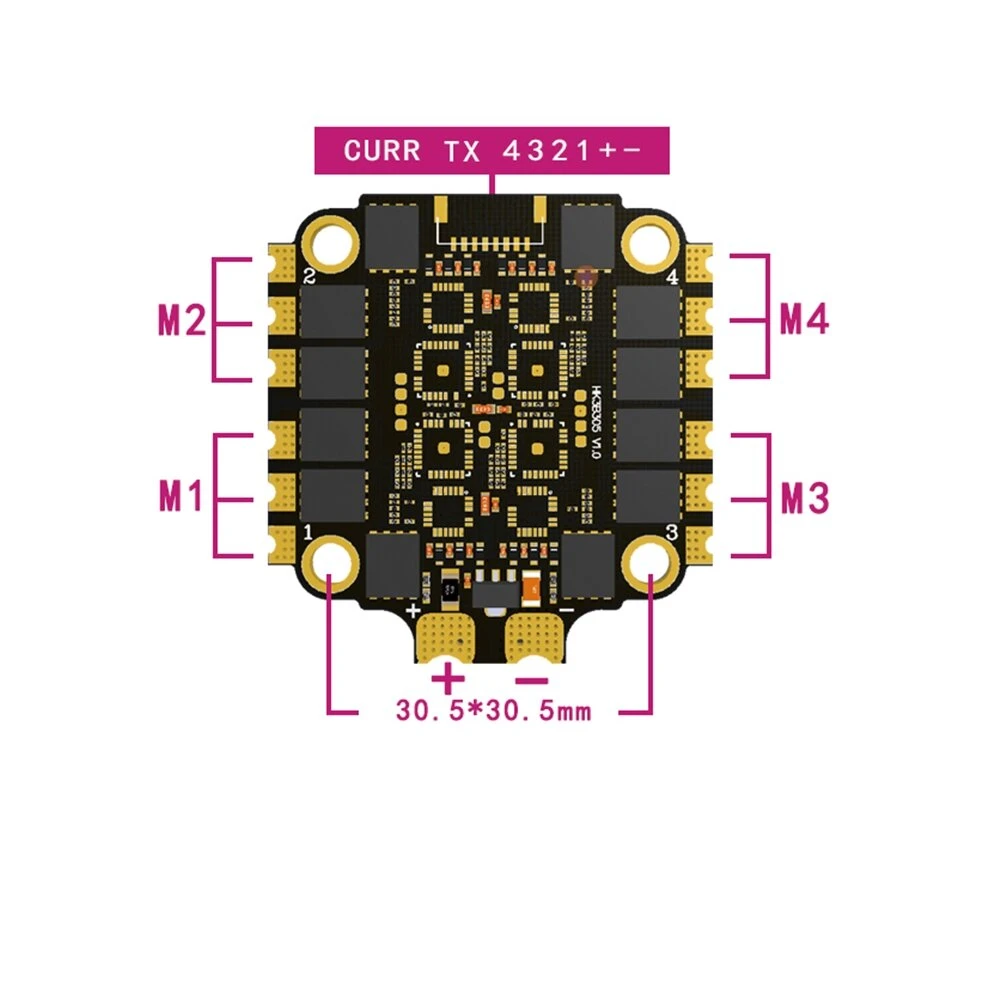 HAKRC 60A Blheli_32 2-6S 4 In  - огляд і ціна Drone Racing Esc